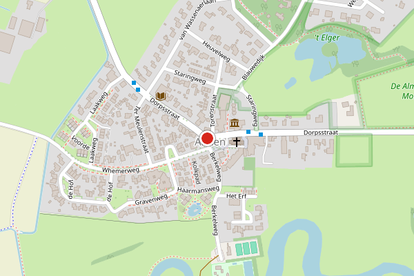 Brandweer-melding op Berkelweg, Almen op 28 juni, kaart-overzicht