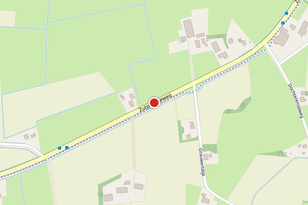 Brandweer-melding op Zutphenseweg, Laren GE op 27 juni, kaart-overzicht