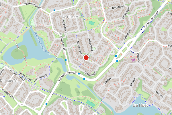 Brandweer-melding op Tarwedreef, Doetinchem op 28 juni, kaart-overzicht