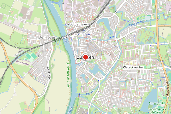 Brandweer-melding op afval Holtmede, Zutphen op 27 juni, kaart-overzicht