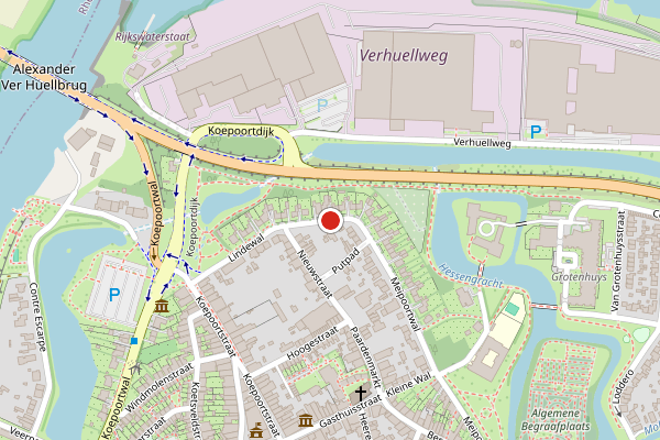 Brandweer-melding op Burgemeester Nahuyssingel, Doesburg op 28 juni, kaart-overzicht