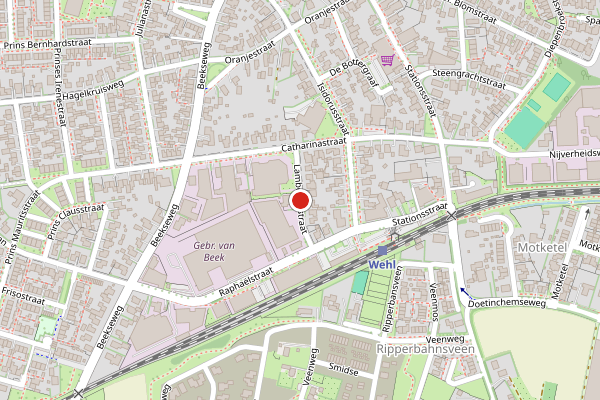 Brandweer-melding op Lambertusstraat, Wehl op 28 juni, kaart-overzicht