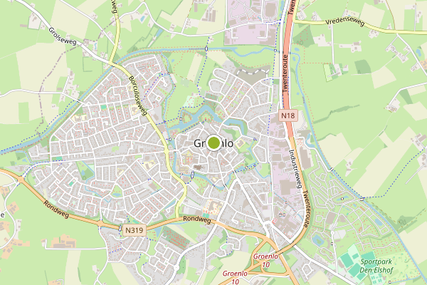 Ambulance-melding op Groenlo op 28 juni, kaart-overzicht