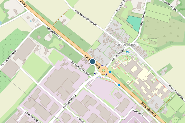 Politie-melding op Keppelseweg, Doetinchem op 29 juni, kaart-overzicht