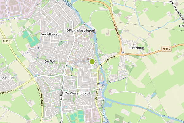Ambulance-melding op Ulft op 1 juli, kaart-overzicht