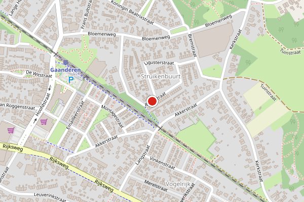 Brandweer-melding op Ribesstraat, Gaanderen op 24 april, kaart-overzicht