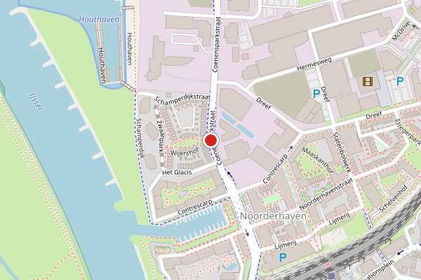 Brandweer-melding op Coenensparkstraat, Zutphen op 24 april, kaart-overzicht