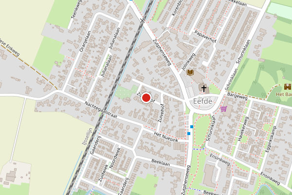 Brandweer-melding op Zuivelhof, Eefde op 3 juli, kaart-overzicht