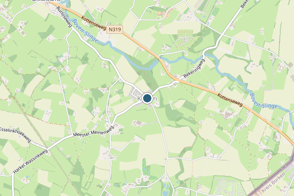 Politie-melding op Kotten op 3 juli, kaart-overzicht