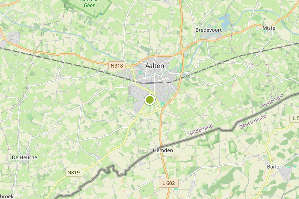 Ambulance-melding op Aalten op 3 juli, kaart-overzicht