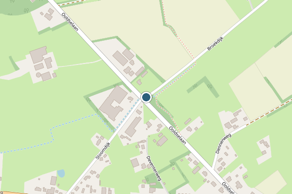 Politie-melding op Broekdijk, Laren GE op 3 juli, kaart-overzicht