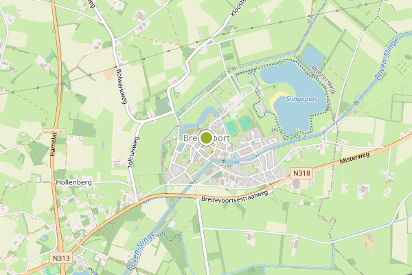 Ambulance-melding op Bredevoort op 6 juli, kaart-overzicht