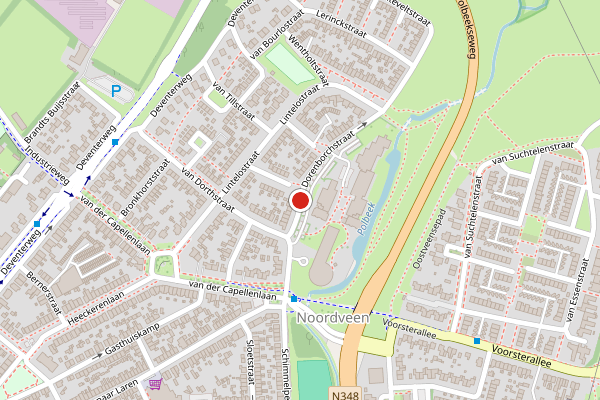 Brandweer-melding op van Dorenborchstraat, Zutphen op 7 juli, kaart-overzicht