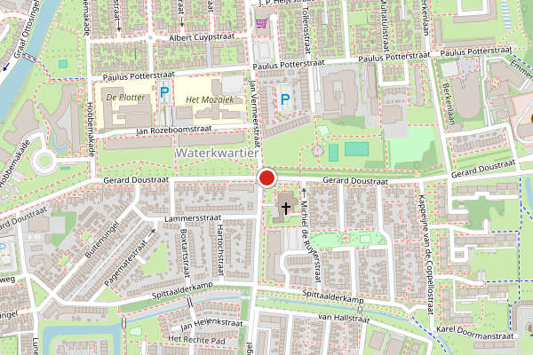 Brandweer-melding op Gerard Doustraat, Zutphen op 7 juli, kaart-overzicht
