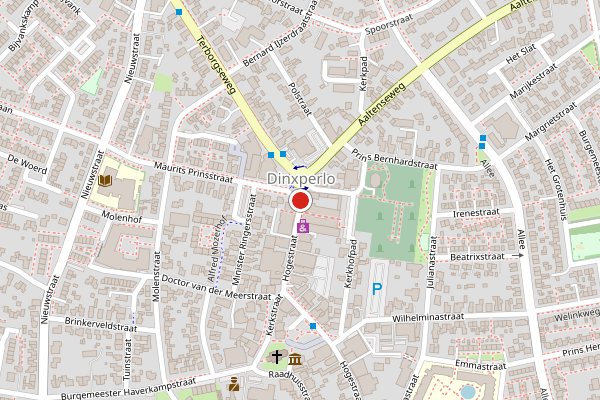 Brandweer-melding op Hogestraat, Dinxperlo op 15 april, kaart-overzicht