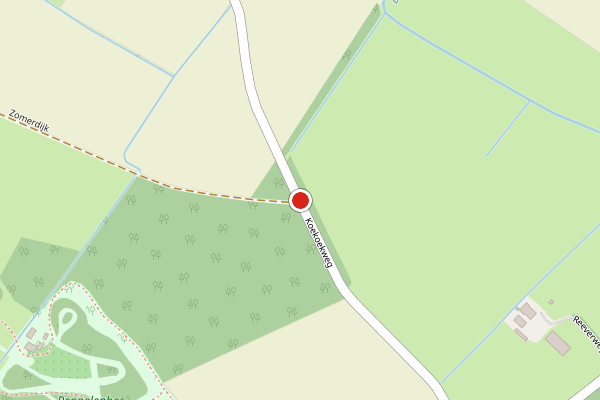 Brandweer-melding op Koekoekweg, Harfsen op 7 juli, kaart-overzicht