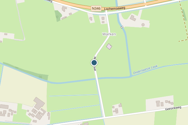 Politie-melding op Weerstraat, Warnsveld op 9 juli, kaart-overzicht