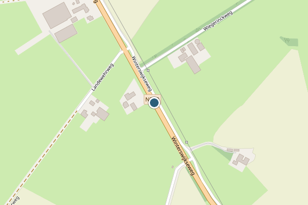 Politie-melding op Winterswijkseweg, Groenlo op 23 april, kaart-overzicht