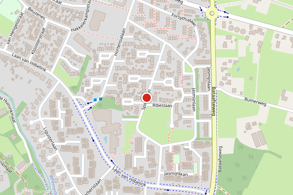 Brandweer-melding op Spirealaan, Winterswijk op 9 juli, kaart-overzicht