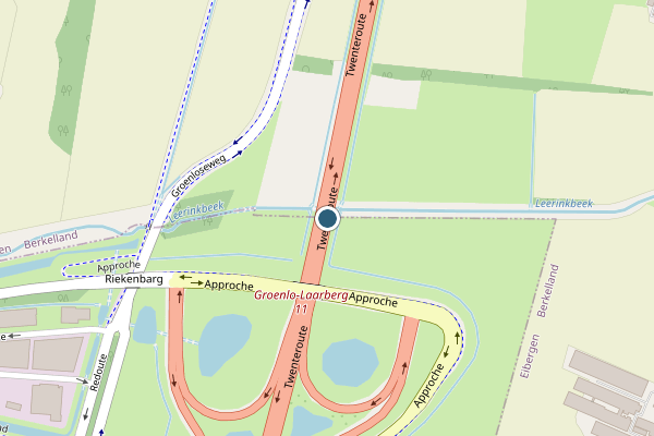 Politie-melding op Groenlo op 8 mei, kaart-overzicht