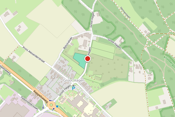 Brandweer-melding op Groot Hagen, Doetinchem op 10 juli, kaart-overzicht