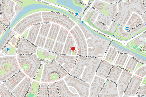 Brandweer-melding op Margo Antinkstraat, Zutphen op 9 mei, kaart-overzicht