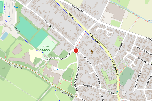 Brandweer-melding op Laan van Schuylenburch, Silvolde op 23 april, kaart-overzicht