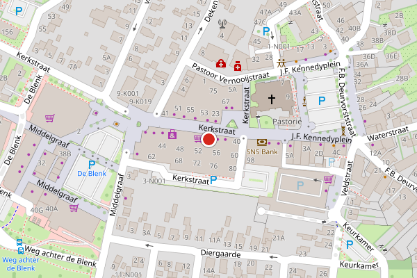 Brandweer-melding op Kerkstraat, Ulft op 11 juli, kaart-overzicht