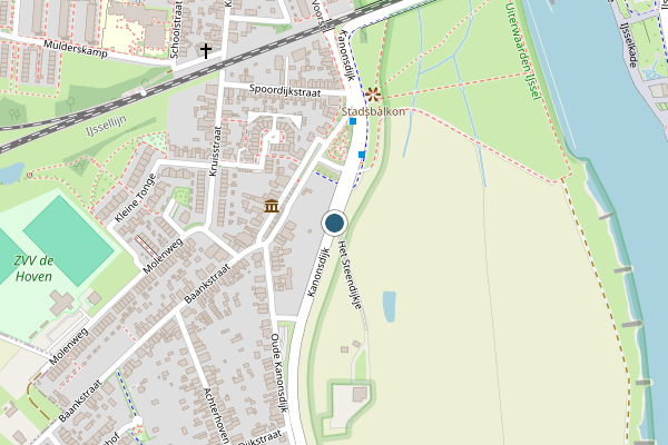 Politie-melding op Kanonsdijk, Zutphen op 11 juli, kaart-overzicht