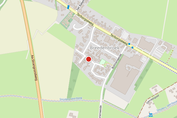 Brandweer-melding op Krommenhorst, Breedenbroek op 22 april, kaart-overzicht