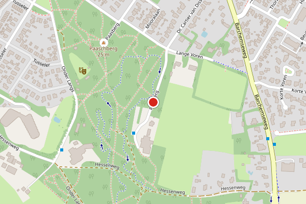 Brandweer-melding op Paasberg, Lochem op 23 april, kaart-overzicht