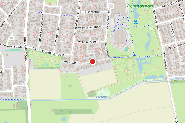 Brandweer-melding op Irenestraat`, Lichtenvoorde op 12 juli, kaart-overzicht