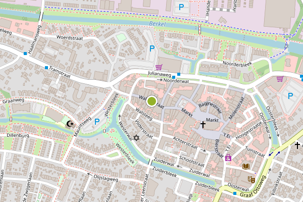 Ambulance-melding op walderstraat, Lochem op 22 april, kaart-overzicht
