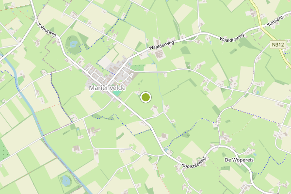 Ambulance-melding op Marienvelde op 12 juli, kaart-overzicht