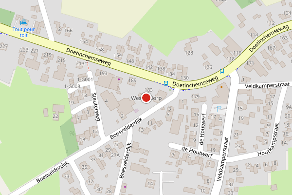 Brandweer-melding op Westendorp op 16 april, kaart-overzicht