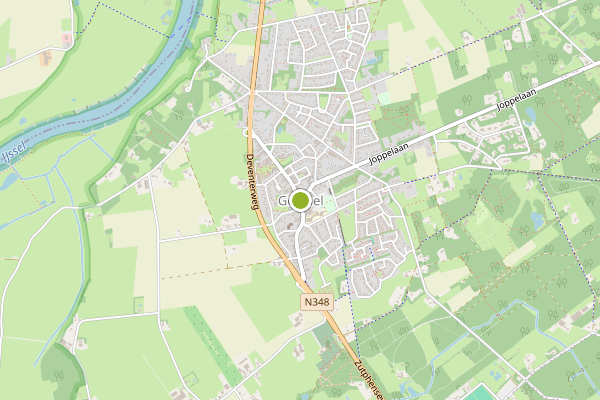 Ambulance-melding op Gorssel op 30 maart, kaart-overzicht