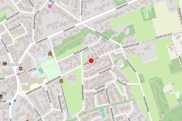 Brandweer-melding op Veldhofstraat, Gorssel op 29 maart, kaart-overzicht