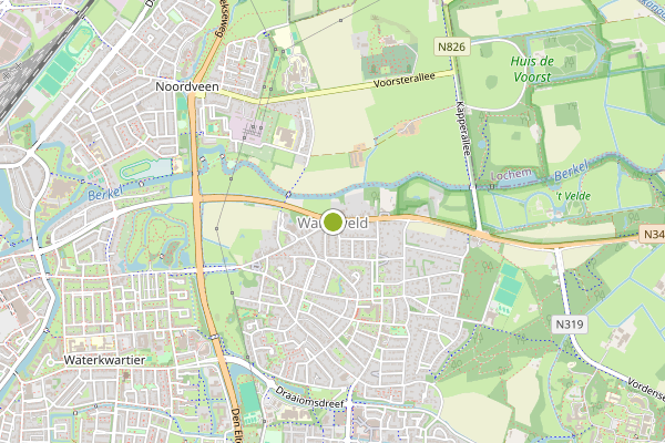 Ambulance-melding op Warnsveld op 20 april, kaart-overzicht