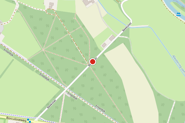 Brandweer-melding op Beekvliet, Barchem op 6 april, kaart-overzicht
