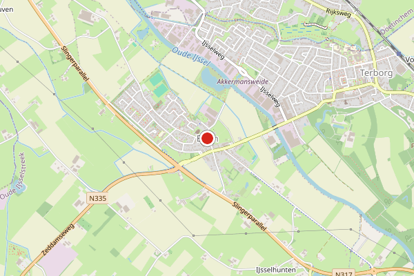 Brandweer-melding op Zeddamseweg, Etten op 13 maart, kaart-overzicht
