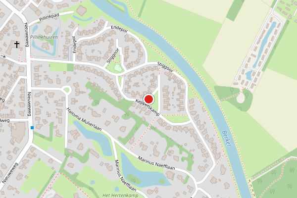 Brandweer-melding op Keppelskamp, Lochem op 14 juli, kaart-overzicht