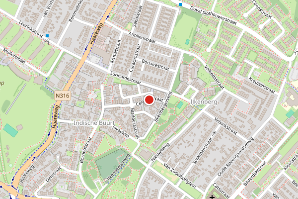 Brandweer-melding op Celebesstraat, Doetinchem op 23 april, kaart-overzicht