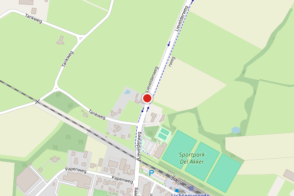 Brandweer-melding op Lievelderweg, Lievelde op 15 juli, kaart-overzicht