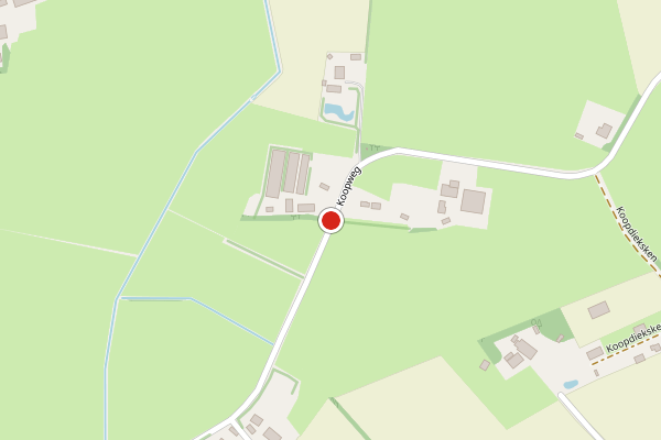 Brandweer-melding op Koopweg, Aalten op 16 juli, kaart-overzicht