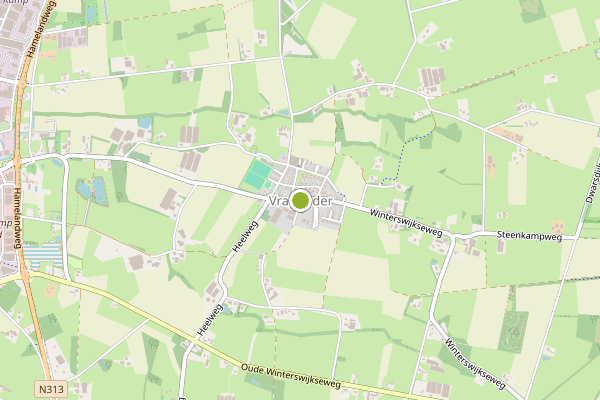 Ambulance-melding op Vragender op 17 juli, kaart-overzicht