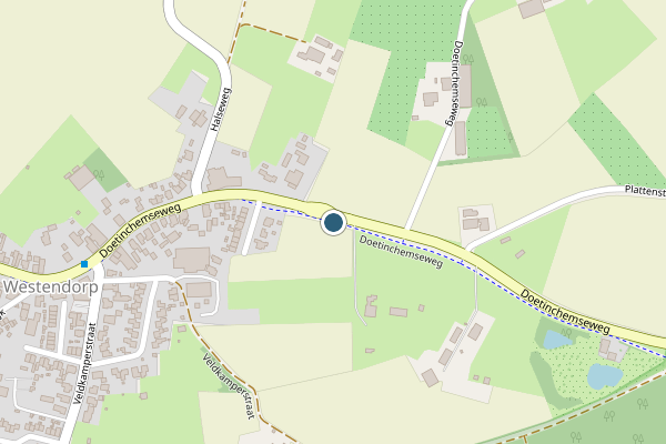 Politie-melding op Doetinchemseweg, Westendorp op 17 juli, kaart-overzicht