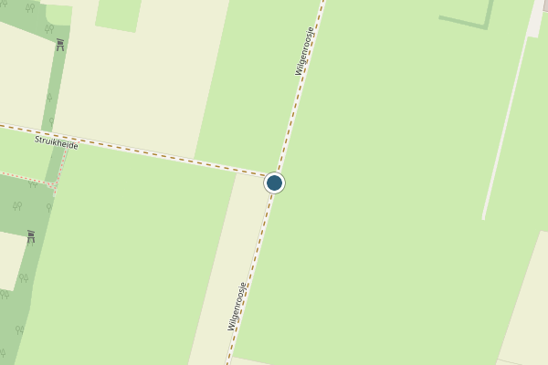 Politie-melding op Wilgenroosje, Vragender op 18 juli, kaart-overzicht