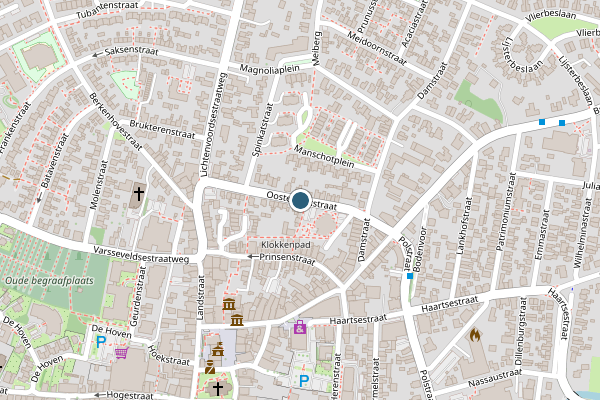 Politie-melding op Oosterkerkstraat, Aalten op 10 mei, kaart-overzicht