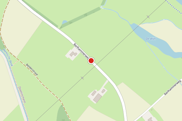 Brandweer-melding op Barlhammerweg, Doetinchem op 18 juli, kaart-overzicht