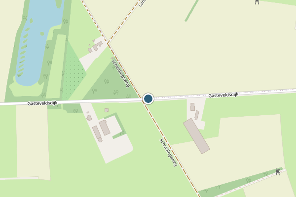 Politie-melding op Gasteveldsdijk, Lievelde op 19 juli, kaart-overzicht